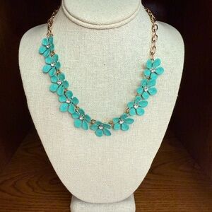 Floral Turquoise Necklace and Earring set